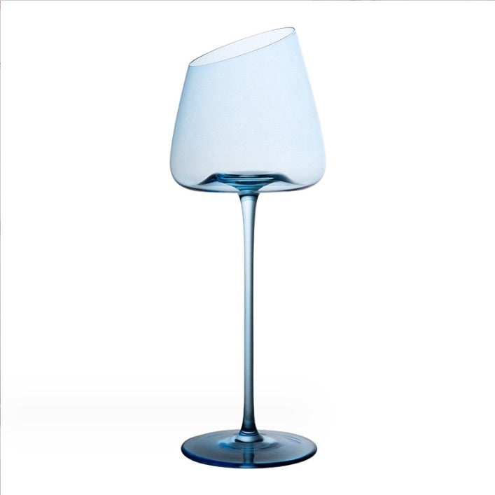 Klein Blue Crystal Goblet Glass Cup: Elevate Your Drinking Experience