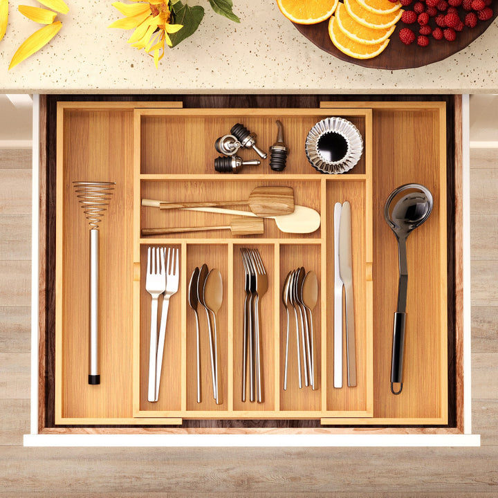Transform Your Kitchen with Our Retractable Kitchen Utensil Storage Organizer